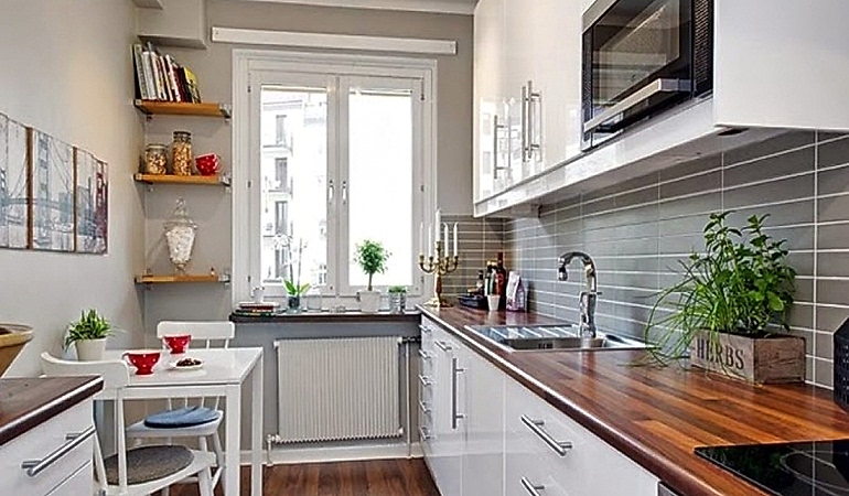 Dar Mutfak Dekorasyon Fikirleri